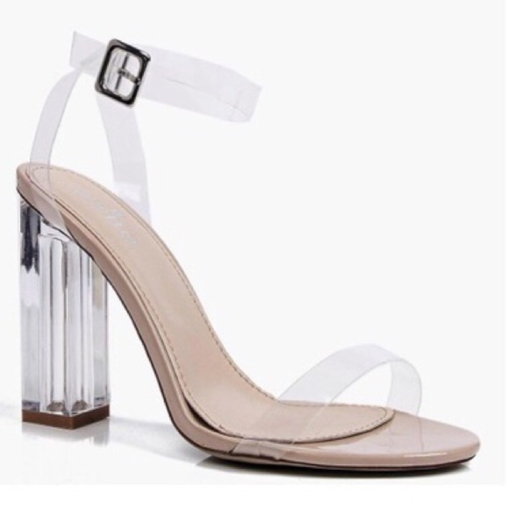 Clear/Nude Heels from BooHoo!